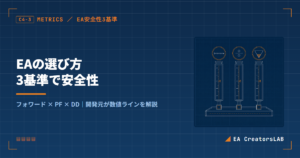 EAの選び方｜フォワード・PF・DDの3基準で安全性を見極める【開発元解説】 アイキャッチ画像